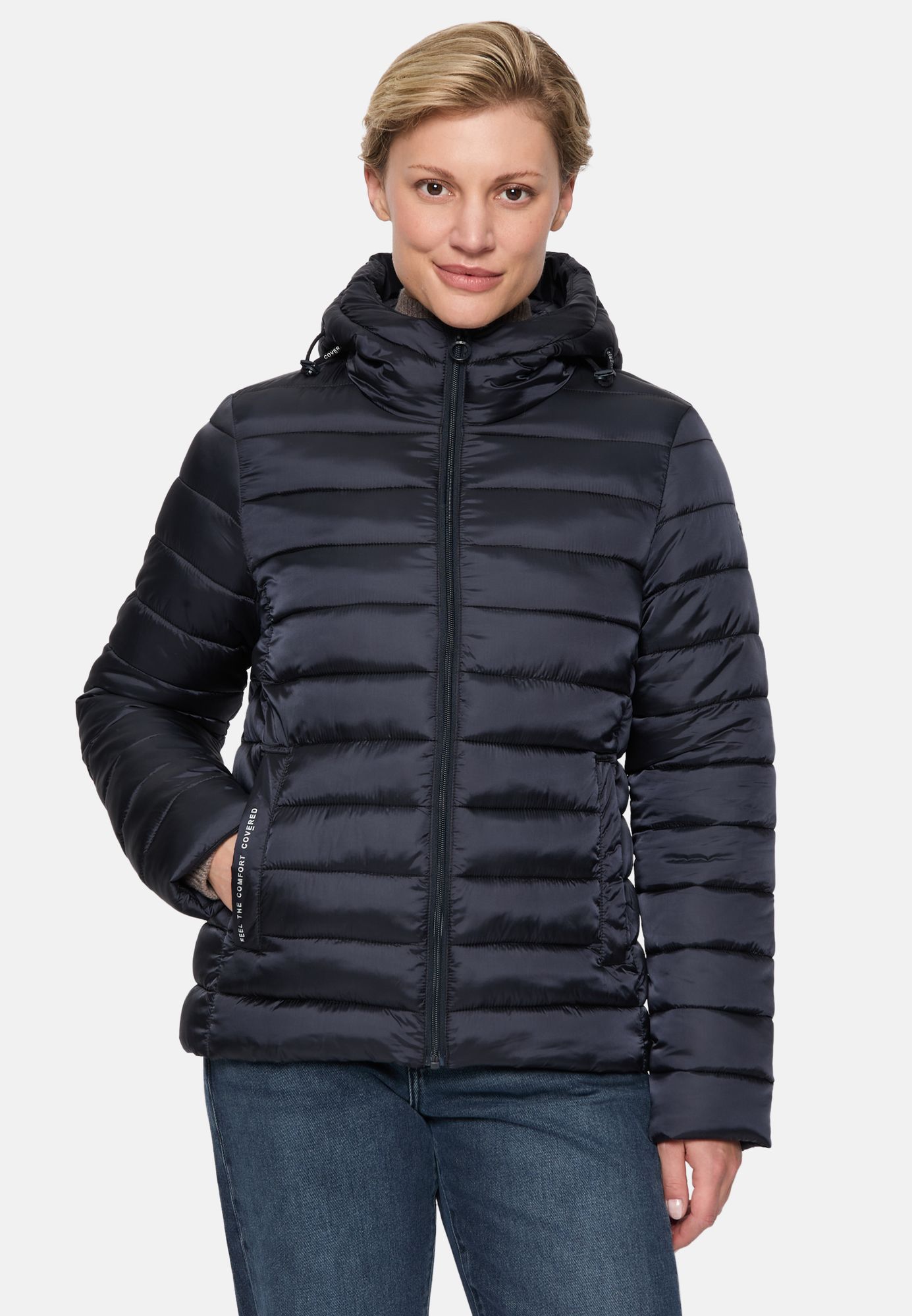 Stepp Jacke Steppjacke Grau Mit Kapuze Winterjacke Soliver